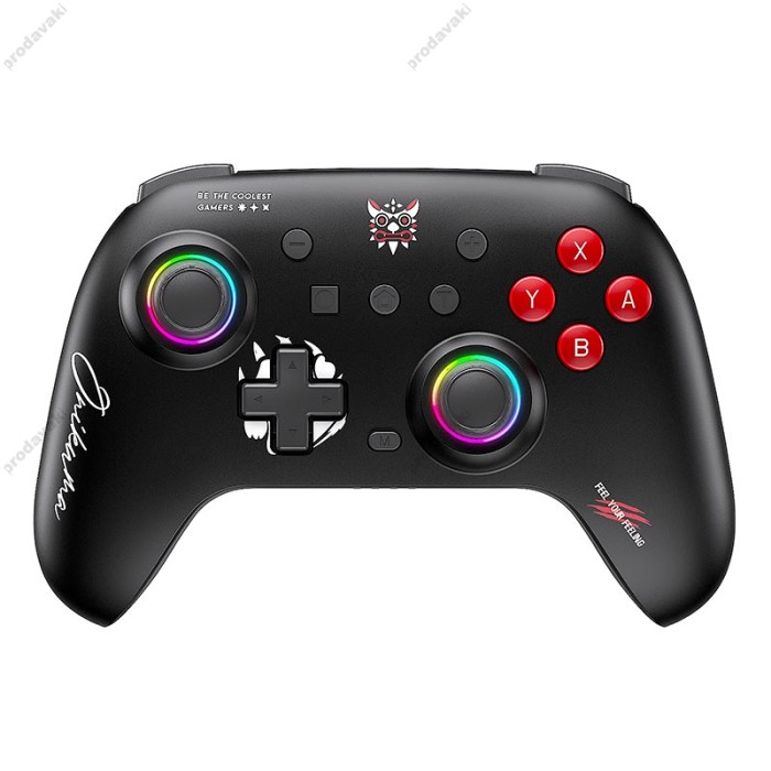 Джойстик ігровий контролер Onikuma C1 wireless gamepad 3D axis RGB 8h Black